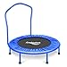 36'' Toddler Trampoline with Safety Handle for Kids Age 2-5, Garden Jump Safely, Mini Toddlers Trampoline with Safety Padded Cover - Blue