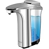 Kasonic Automatic Soap Dispenser, Touch-Less Battery Operated; Water-Resistant; Infrared Motion Sensor; 17oz/500ml Large Capacity Perfect for Kitchen and Bathroom