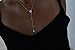 espere CZ Pear Drop Lariat Necklace 16