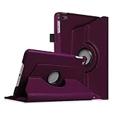 Fintie Rotating Case for iPad Mini 4 - 360 Degree Rotating Stand Case with Smart Cover Auto Sleep/Wake Feature for iPad Mini 4 (2015 Release), Purple