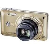 General Imaging Full-HD Digital Camera with 14.4MP, CMOS, 10X Optical Zoom, 3-Inch LCD, 28mm wide angle Lens, and HDMI (Gold) E1410SW-CP