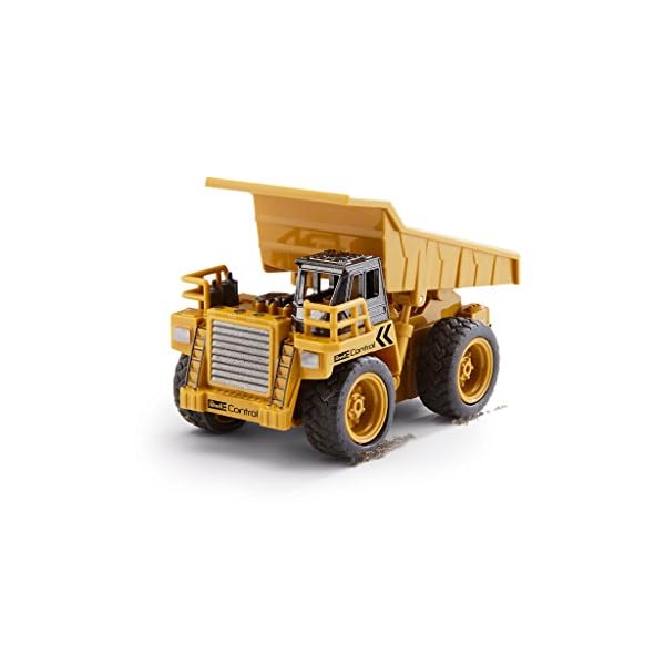 Revell Control 23495 RC Baufahrzeug Kipplaster, 40MHz, Akku ferngesteuertes Auto, gelb-orange, 10 cm – Bild 4