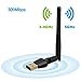 300Mbps USB WiFi Adapter, Wireless Lan Network Card Adapter Wifi Dongle for Desktop Laptop PC Windows/MAC/OS primary
