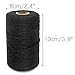 Black Twine String,Cotton Bakers Twine 656 Feet Cotton Cord Crafts Gift Twine String Christmas Holiday Twine