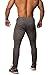 Jed North Men's Joggers Bodybuilding Slim Fit Tight Workout Sweat Pants Dark Heather Gray