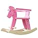 labebe Child Rocking Horse, Wooden Rocking Horse Toy, Pink Rocking Horse for Kid 1-3 Years, Baby Rocking Horse Set/Kid Rocking Horse Chair/Outdoor Rocking Horse/Rocker/Animal Ride/Rocking Toy