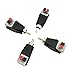 Poyiccot Speaker Phono RCA Male to AV 2 Screw Terminal Female Video Audio Spring Press Type Balun for CCTV(4-Pack) (RCA Male)