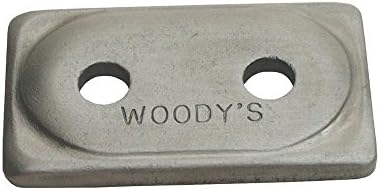 Woodys Double Digger Aluminum Support Plates - Natural - 5/16in. Thread ADD2-3775