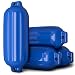 Goplus 4 Ribbed Marine Boat Fender Vinyl Bumper Dock Shield Durable (Blue, 8.5" X 27")