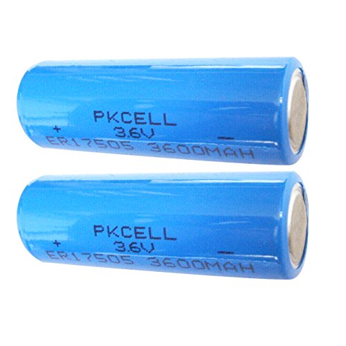 3.6V ER17505 3600mAh Lithium Thionyl Chloride(Li SOCL2) Battery 2PC