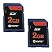 Panasonic Lumix DMC-TZ1 Digital Camera Memory Card 2x 2GB Standard Secure Digital (SD) Memory Card (1 Twin Pack)