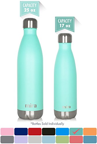 Mira 25 oz stainless steel vacuum insulated water bottl…
