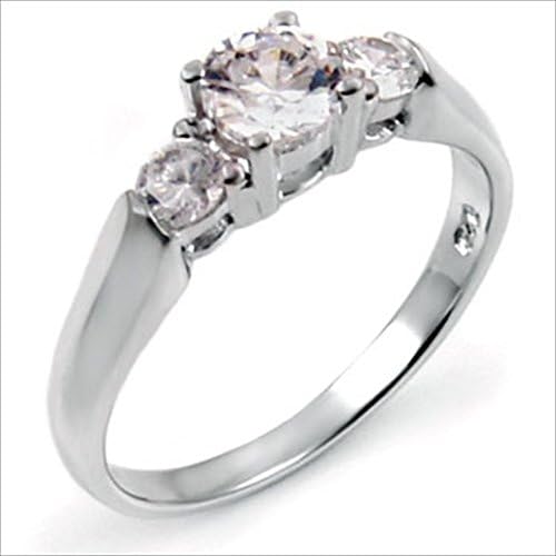 .5ct Brilliant cut 3 Stone Engagement Ring 925 Silver
