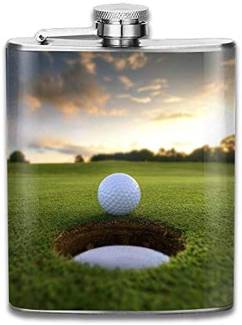 FGRYGF Pocket Container for Drinking Liquor, Golf Course Fashion Portable Stainless Steel Hip Flask Whiskey Bottle for Men and Women 7 Oz New