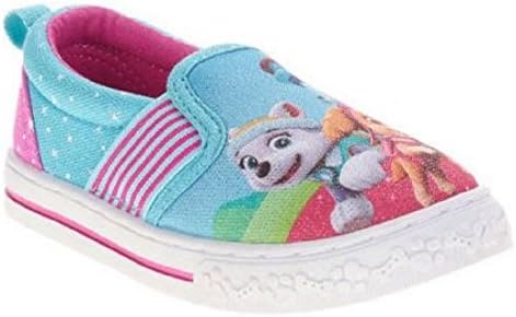 Paw Patrol Toddler and Little Kids Girls Slip-On Canvas Shoes (12 M US Little Kid)