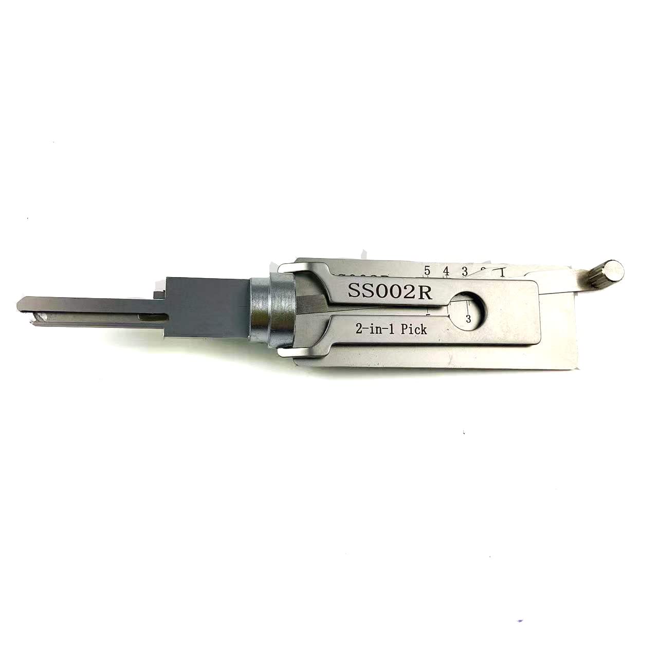 TPM Go SS002R 2 in 1 Pick and Decoder Tool for S-Groove Door Lock, Silver Lock Tool