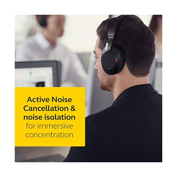 Jabra-Evolve2-85-Wireless-PC-Headset-with-Charging-Stand-Noise-Cancelling-UC-Certified-Stereo-Headphones-With-Long-Lasting-Battery--USB-A-Bluetooth-Adapter--Black Jabra Evolve2 85 Wireless PC Headset with Charging Stand– Noise Cancelling UC Certified Stereo Headphones With Long…