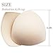 5 Pairs Bra Pads Inserts, Removable, Air Cotton, Foam Sponge, Breathable (Beige, A/B Cup)