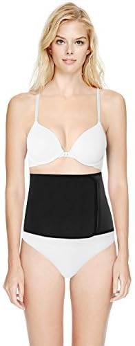 Terramed Organic Breathable Bamboo Elastic Abdominal Binder Waist Trimmer Postpartum Recovery Support (XX-Large, Black) by Terramed