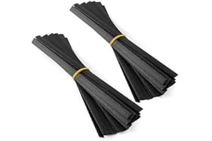 JOUNJIP PolyPlaz Plastic Welding Rods for TPO TEO & PP Bumper Kayak Repairs, Flat Ribbon (40pack, PolyPlaz-Black)