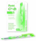 Pentel 24/7 Chisel Tip Liquid Highlighter, Light Green Ink, Box of 12 (SL12-K)