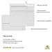 200 Pack 5x7 White Invitation Envelopes - For 5x7 Cards - A7 - (5 ¼ x 7 ¼ inches) - Perfect for Weddings, Graduation, Baby Shower - 120 GSM - Peel, Press & Self Seal - Square Flap