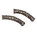10pcs Filigree Flower Pattern Large Hole Curved Noodle Loose Tube Connector Beads 30mm Antique Bronze Plated Brass Metal for Jewelry Craft Making CF51-B