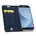 Samsung Galaxy J3 2018 Case,Galaxy J3 Star / J3 Eclipse 2 / J3 Orbit / J3 Achieve / J3 Express Prime 3 / J3 Prime 2 / Amp Prime 3 / J3 Emerge 2018 Case,DUX DUCIS PU Leather Flip Folio Case (Deep Blue)