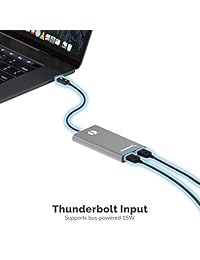 Sabrent Thunderbolt 3 A Dual HDMI adaptador [Soporta hasta dos 4 K 60 hz monitores en Mac y sistemas de algunas ventanas] (th 3hd2)