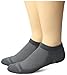 Timberland Men's 2 Pack Coolmax No Show Casual Socks,Gray,Sock Size:11- 13/Shoe Size:9-12