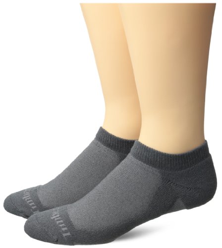 Timberland Men's 2 Pack Coolmax No Show Casual Socks, Gray, Sock Size:10-13/Shoe Size: 6-12