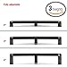 2LB Depot Corner Monitor Stand with Adjustable Risers, 19.5W x 4H x 12.5D Inches, Black