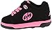 Heelys Dual Up Skate Shoe (Little Kid/Big Kid), Black/Pink, 3 M US Little Kid