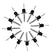 CoZroom Stainless Steel Liquor Pourers Wine Bottle Pourer with Tapered Spout for Liquors and Spirits or Olive Oil, Pack of 12
