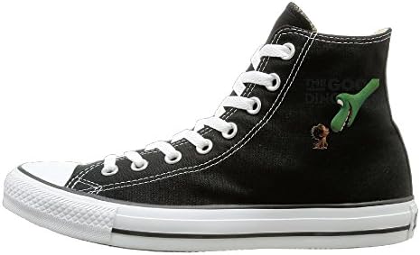 Black The Good Dinosaur Canvas Shoes For Men Women High Top Canvas Sneakers 38