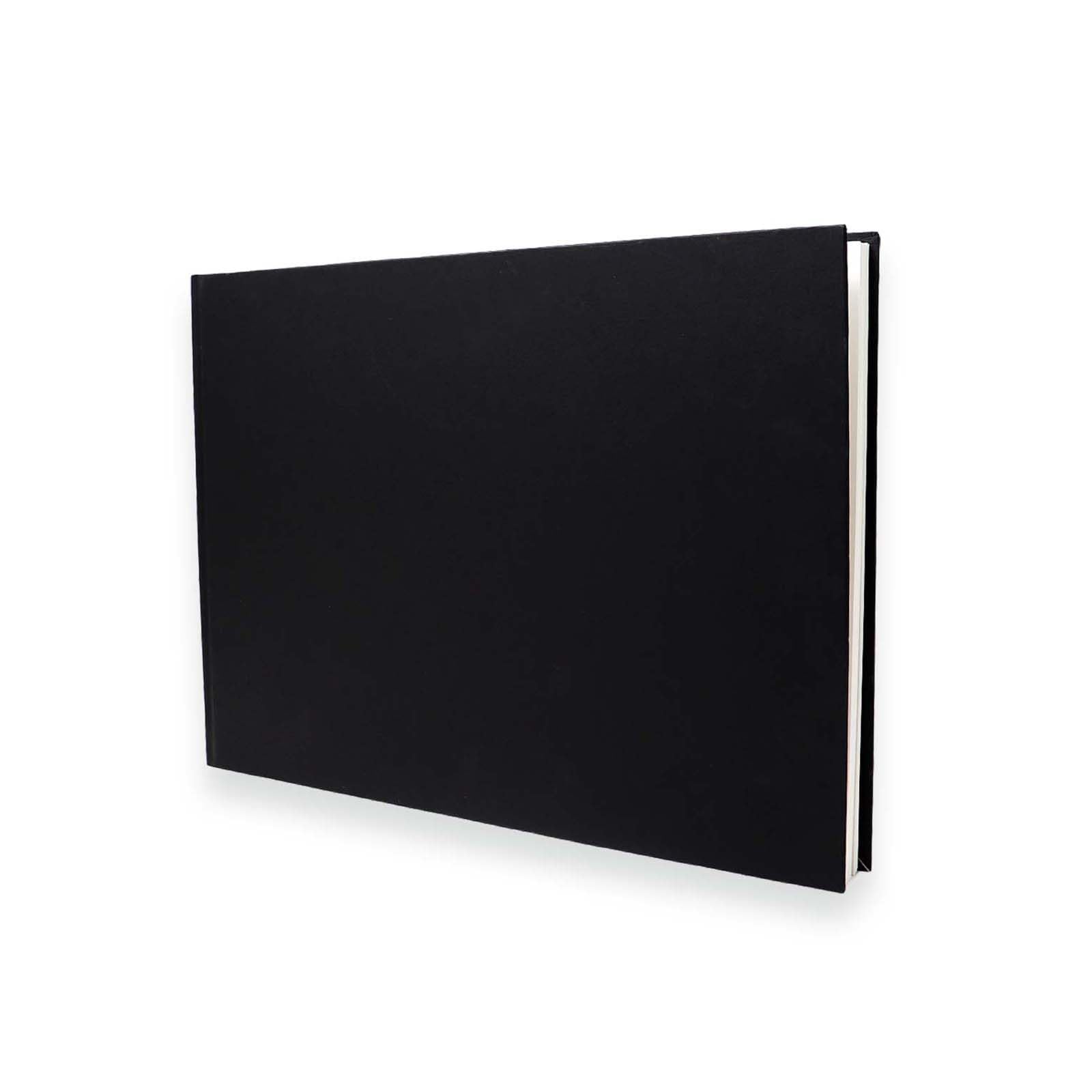 Artway Studio – Casebound A3 Sketchbook – Landscape - 80 Sides/40 Pages of 170gsm Cartridge Paper – Black Hardback Sketchbook