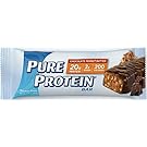 Pure Protein High Protein Bar Chocolate Peanut Butter 1.76-Ounce Bar (Pack of 12), Protein Bars, 20 Grams of Protein, Gluten Free