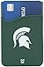 Michigan State Spartans Adhesive Silicone Cell Phone Wallet/Card Holder for iPhone, Android, Samsung Galaxy, & Most Smartphones