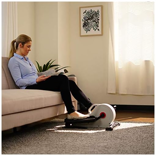Sunny Health & Fitness Fully Assembled Magnetic Under Desk Elliptical Peddler Exerciser - Image 7