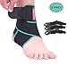 Ankle Support,Adjustable Ankle Brace Breathable Nylon Material Super Elastic and Comfortable,1 Size Fits all, Suitable for Sports (Blue(1 Pair))