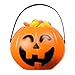 Adorox Small Mini Plastic Jack O Lantern Pumpkin Halloween Party Favor Candy Bucket Table Decoration Props (6)