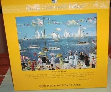 Sally Caldwell Fisher Portland Head Lighthouse Jigsaw Puzzle, 18 x 23-Inch. 1000 Piece