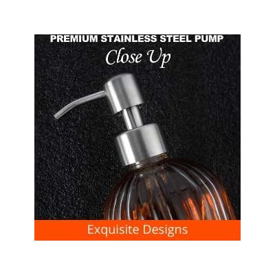 Large Soap Dispenser with Non-Slip Silicone Pad – Premium Quality – Dish and Hand Soap Dispenser – Rust Proof Stainless… 41BELnqdBGL