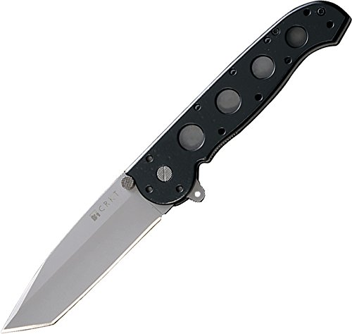 CRKT M16-04Z EDC Folding Pocket Knife: Everyday Carry, Tanto Point, Automated Liner Safety, Nylon Handle, 4-Position Pocket Clip