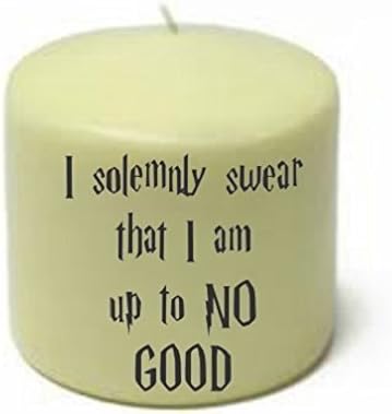 I Solemnly Swear I'm Up To Know Good Harry Potter Candle
