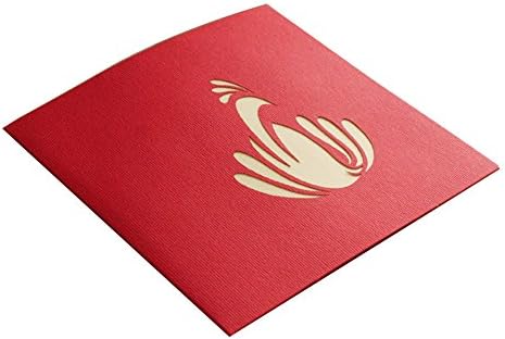 Osunp Paon 3d Pop Up Carte De Vœux Faite A La Main Carte Danniversaire De Mariage Carte Dinvitation Cartes Cadeau Pour Anniversaires Damitie Meilleur Souhait Bonne Chance De Saint Valentin Decorations Et Accessoires
