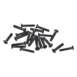 uxcell M2 x 10mm Phillips Screw Fastener Black for