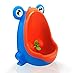 Zhoma Baby Urinal for Boys - Cute Frog Potty Training Urinal for Pee Trainer with Funny Aiming Target - Blue