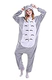 Grilong Unisex Adult Animals Pajamas Onesie Cosplay Costume Cute Sleepwear, Large10_totoro