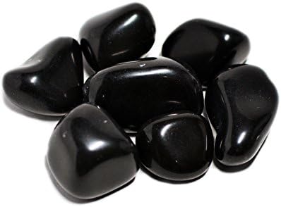Humunize Faith Healing Black Tourmaline Tumble Stones Reiki Healing Crystal Gemstones Assorted Sizes Feng Shui Gift